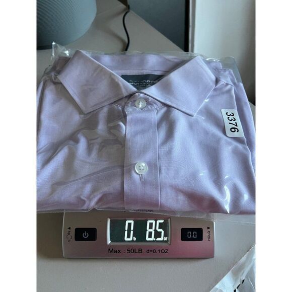 Bonobos Wrinkle Free Tailored Slim Fit Button Up Shirt Light Purple Men's 16/33 - Picture 8 of 8